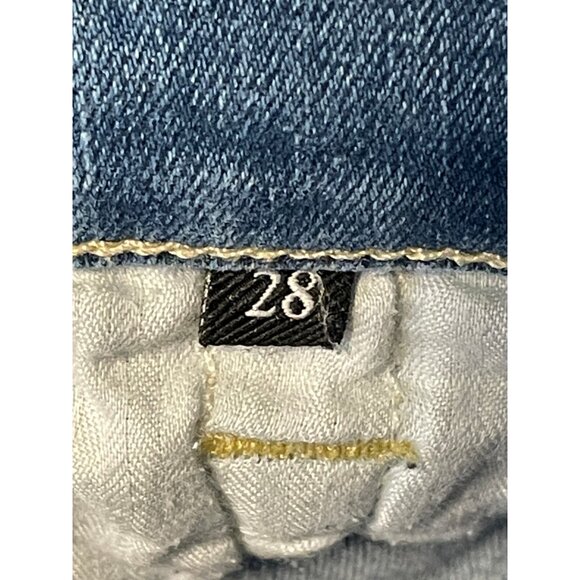 7 for All Mankind jeans womens 28 30 x 29 Josefina button fly mid rise blue - Picture 8 of 13